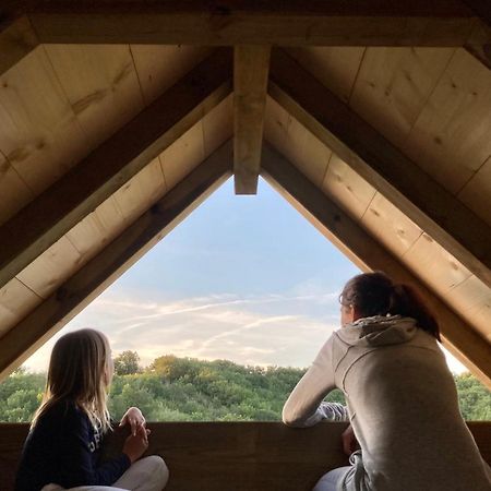Cabane Bivouac Avec Echelle A L'Ombre Des Chenes Idrac-Respailles 외부 사진
